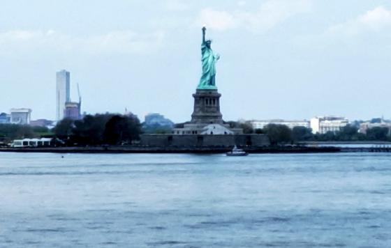 Statue of Liberty in the harbor. Credit Jen Schlicht
