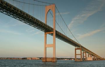Newport Bridge from the water. Photo credit: Anthony Ricci / Shutterstock