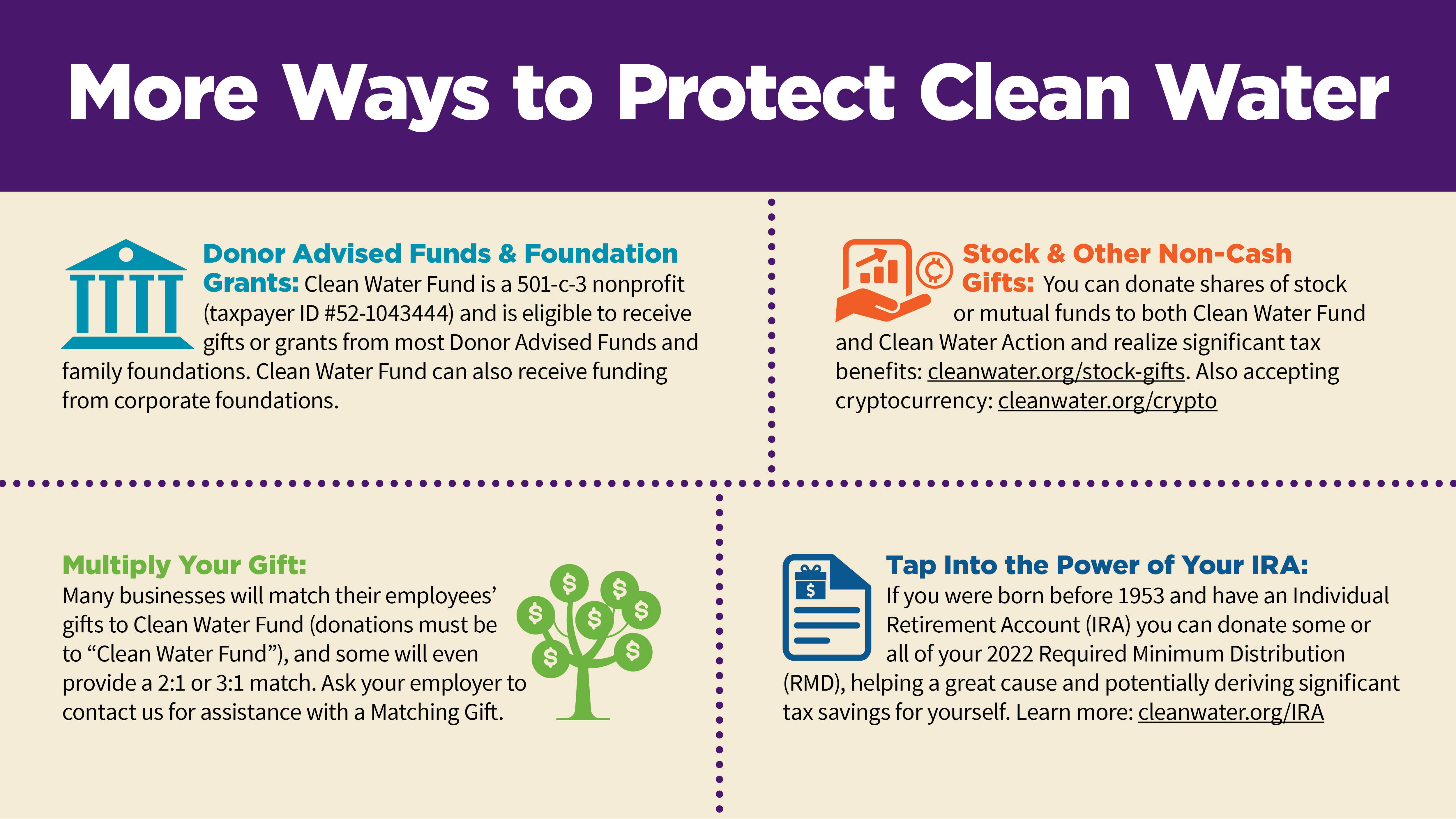More Ways to Protect Clean Water